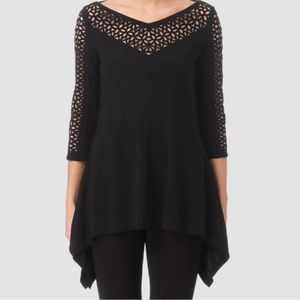 Joseph Ribkoff Black Tunic Size 8